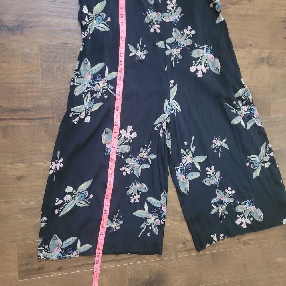 Free People Black Floral Jumpsuit - Picture 5 of 9